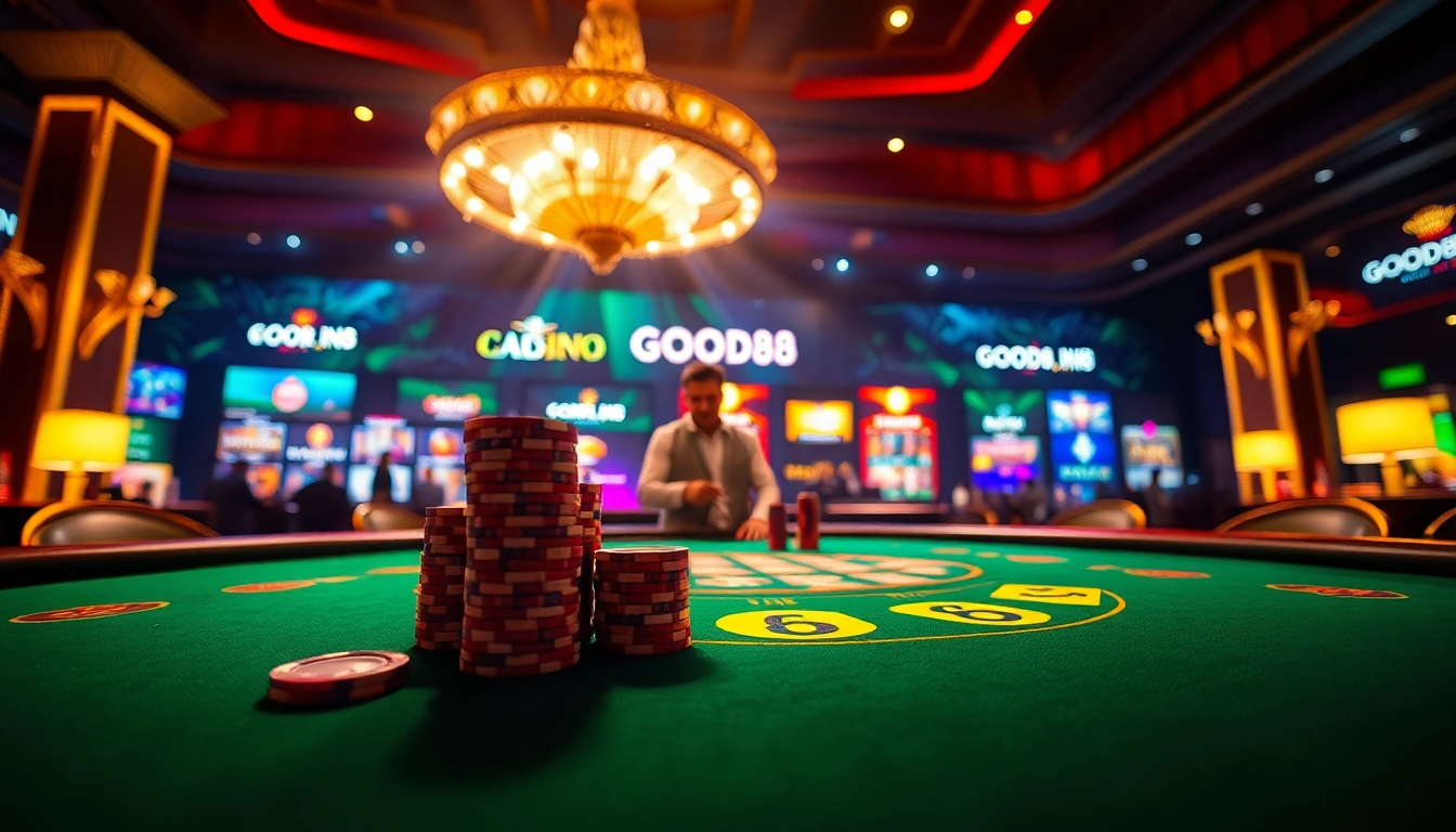 Experience high-stakes gaming at good88.hu.net with a vibrant casino atmosphere.