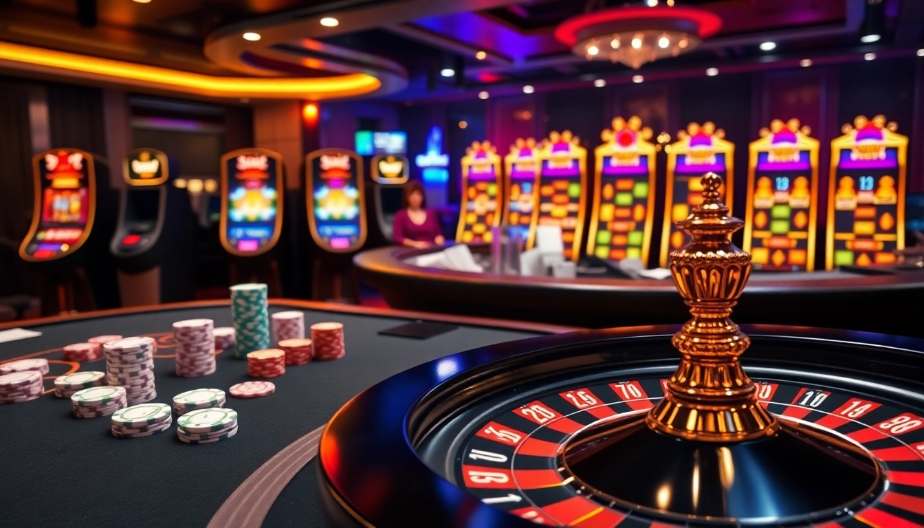 Experience the thrill of 68win with vibrant casino tables and exciting online gaming action.